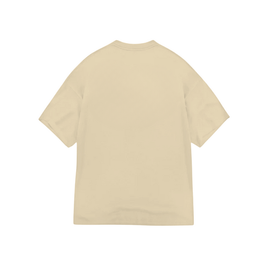 Beige Oversize Tee.